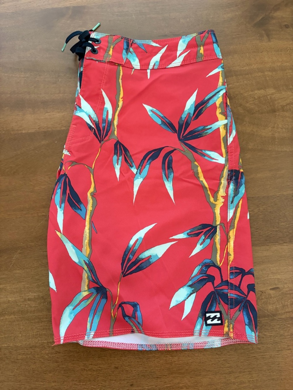 Billabong Red Tropical Print Recycler Sundays Pro Boardshorts